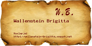 Wallenstein Brigitta névjegykártya